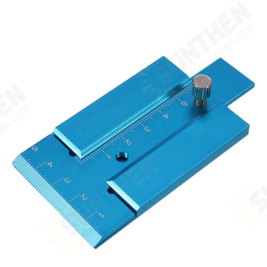 Aluminum Alloy Height Ruler Depth Gauge Woodworking Depth Measuring Ruler for Table Saw