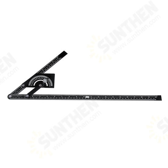 Angle Ruler Angle Protractor Stainless Steel 180° Angle Finder Measure Ruler Gauge Tool 230x500mm