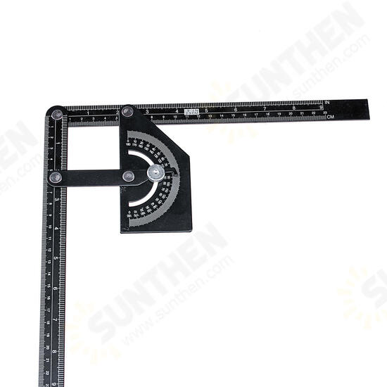 Angle Ruler Angle Protractor Stainless Steel 180° Angle Finder Measure Ruler Gauge Tool 230x500mm