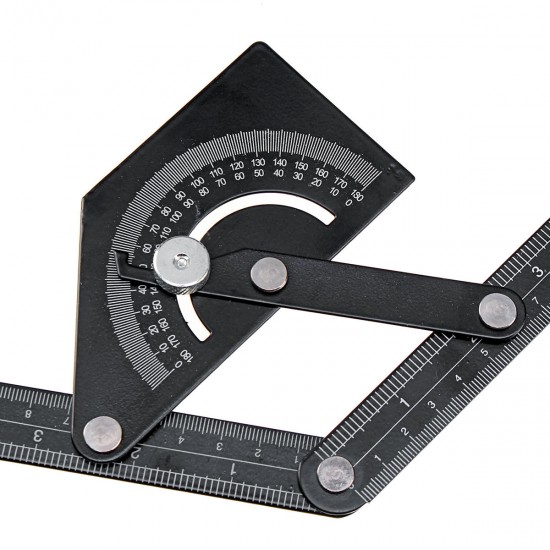 Angle Ruler Angle Protractor Stainless Steel 180° Angle Finder Measure Ruler Gauge Tool 230x500mm