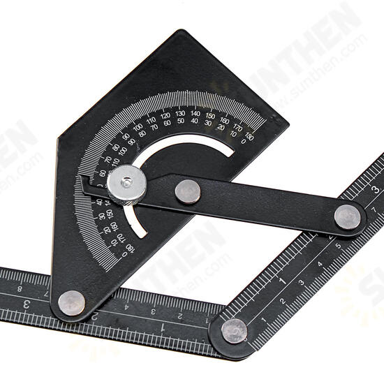 Angle Ruler Angle Protractor Stainless Steel 180° Angle Finder Measure Ruler Gauge Tool 230x500mm