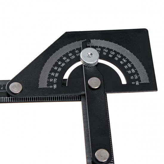 Angle Ruler Angle Protractor Stainless Steel 180° Angle Finder Measure Ruler Gauge Tool 230x500mm