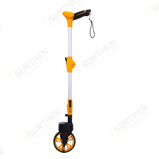 Digital Display Measuring Wheel Foldable Distance Telescopic Measure Suitable For Road Land Builders Workers