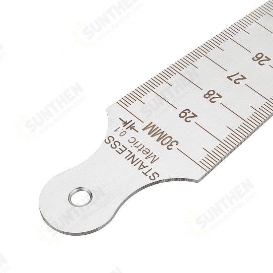 1-60mm Metric Imperial Wedge Feeler 1-15/15-30/30-45/45-60mm Taper Depth Gauge