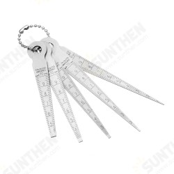 5pcs Stainless Hardened Taper Feeler Gauge Aperture Scale Wedge Feeler Hole Gauge 5pcs Stainless Hardened Taper Feeler Gauge Aperture Scale Wedge Feeler Hole Gauge