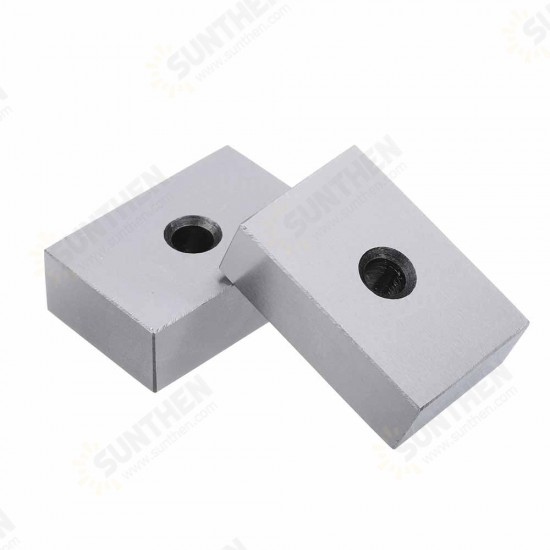 2pcs 1x2x3 Inch Blocks 1 Hole Parallel Clamping Block Lathe Tools Precision 0.0001