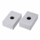 2pcs 1x2x3 Inch Blocks 1 Hole Parallel Clamping Block Lathe Tools Precision 0.0001