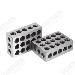 2pcs 25x50x75mm Blocks 23 Holes Parallel Clamping Block Lathe Tools Precision 0.005mm 2pcs 25x50x75mm Blocks 23 Holes Parallel Clamping Block Lathe Tools Precision 0.005mm