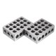 2pcs 25x50x75mm Blocks 23 Holes Parallel Clamping Block Lathe Tools Precision 0.005mm