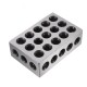 2pcs 25x50x75mm Blocks 23 Holes Parallel Clamping Block Lathe Tools Precision 0.005mm