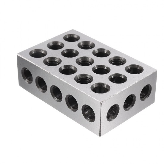 2pcs 25x50x75mm Blocks 23 Holes Parallel Clamping Block Lathe Tools Precision 0.005mm
