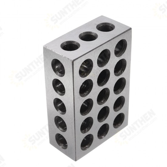 2pcs 25x50x75mm Blocks 23 Holes Parallel Clamping Block Lathe Tools Precision 0.005mm