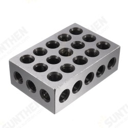 2pcs 25x50x75mm Blocks 23 Holes Parallel Clamping Block Lathe Tools Precision 0.005mm 2pcs 25x50x75mm Blocks 23 Holes Parallel Clamping Block Lathe Tools Precision 0.005mm