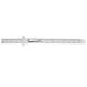 6 Inch 0-150mm Stainless Steel Gauge Standard Rule Scale Depth Length Gauge Marking Measuring Tool with Detachable Clip