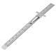 6 Inch 0-150mm Stainless Steel Gauge Standard Rule Scale Depth Length Gauge Marking Measuring Tool with Detachable Clip