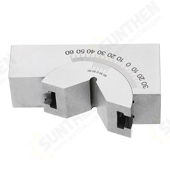 Adjustable Angle Gauge V-block Angle Grinder KP25 0-60 Degree Precision Angle Plate Block for Measuring Tools