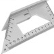 Multifunctional 45/90 Degree Square Angle Ruler Gauge Measuring Woodworking Tool