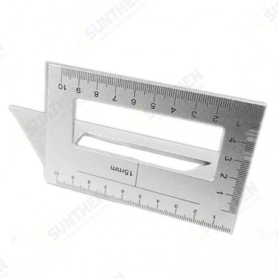 Multifunctional 45/90 Degree Square Angle Ruler Gauge Measuring Woodworking Tool