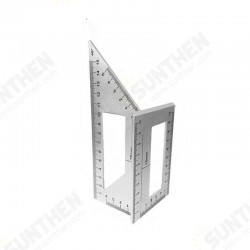 Multifunctional 45/90 Degree Square Angle Ruler Gauge Measuring Woodworking Tool Multifunctional 45/90 Degree Square Angle Ruler Gauge Measuring Woodworking Tool