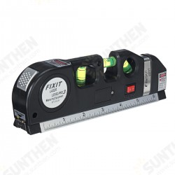 Multipurpose Laser Level Vertical Cross Measuring Tape Aligner Metric Ruler Multipurpose Laser Level Vertical Cross Measuring Tape Aligner Metric Ruler