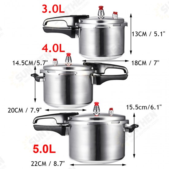 4L/5L Pressure Cooker Commercial Aluminum Alloy Pressure Cooker