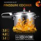 Aluminium Commercial Grade Pressure Cooker 3/4/6.3 Litre 3 Style Kitchen Tools