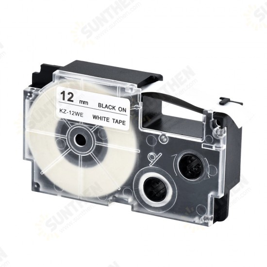 1 Roll 9/12mm Label Tape Compatible Casio Label for Casio KL-780 KL-60 KL-170 KL-120 KL-820 CW-L300 KL-7400 KL-8800 Printer