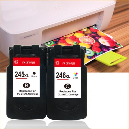 Compatible Canon PG-245 CL-246 Ink Cartridge Suitable for MG2400 MG2500 IP 2880 Printer Cartridge Large Capacity