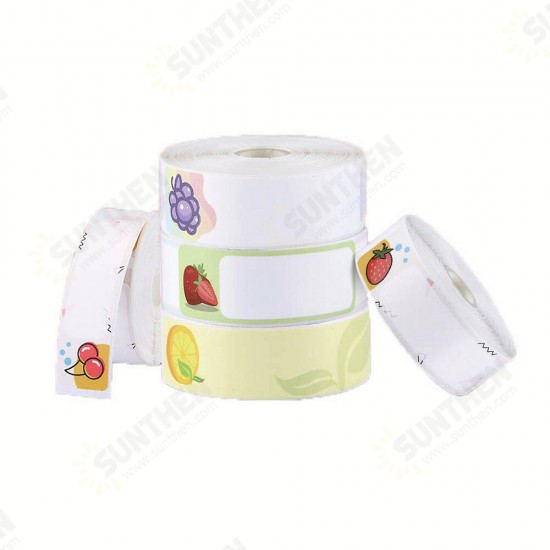 D11 Pure Color Label Paper Roll Supermarket Waterproof Tear-Resistant Price Label