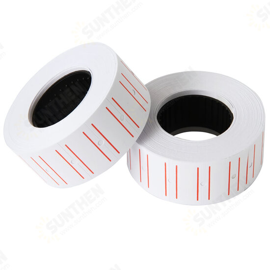 10 Rolls Price Labels Paper Single Row White Tag Paper Supermarket Grocery Shop Paper Stickers for Label Printer 3210