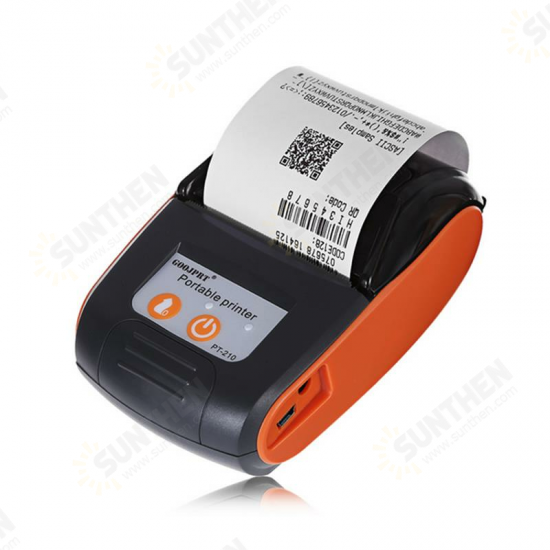 PT-210 58MM Wireless Portable bluetooth Thermal Receipt Printer Machine For Windows Android iOS