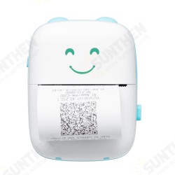 Mini Photo Printer with USB Cable Bluetooth 200DPI Portable Pocket Thermal Printer for Printing Photo Memo Label Print Mini Photo Printer with USB Cable Bluetooth 200DPI Portable Pocket Thermal Printer for Printing Photo Memo Label Print