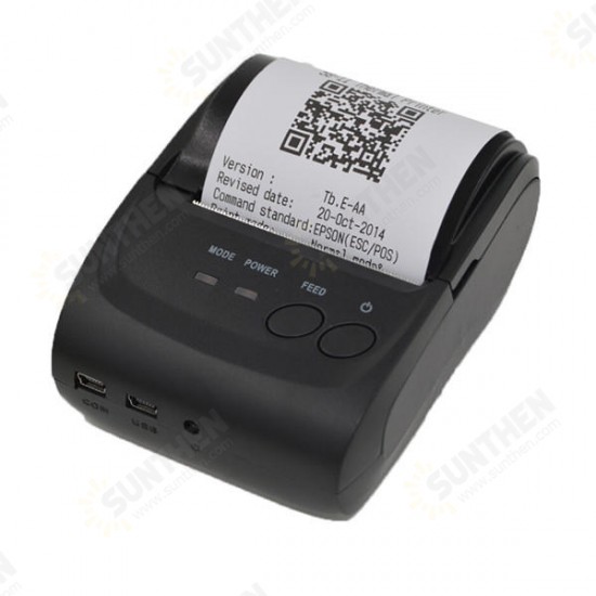 POS-5802LN 58mm bluetooth Wireless Thermal Receipt Printer Support Windows Android IOS Mobile