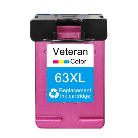 Veteran VH-63XL Ink Cartridge Compatible with HP63 2131 2132 1112 Printer Stationery Office School Use