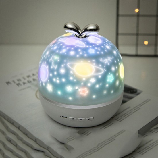 Coversage Rotating Night Light Projector Spin Starry Sky Star Ocean World Children Kids Baby Sleep Romantic Projection