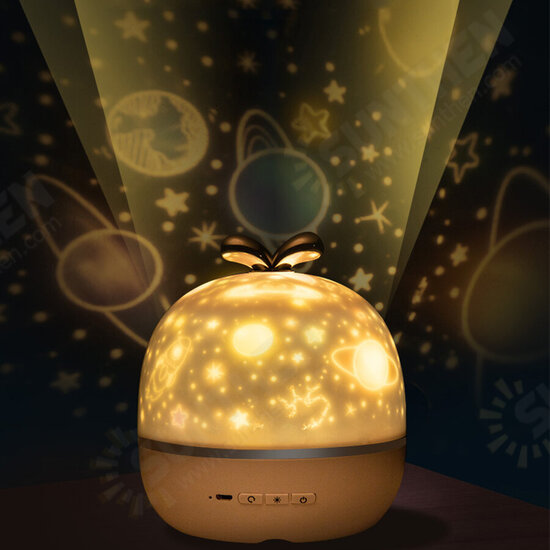 Coversage Rotating Night Light Projector Spin Starry Sky Star Ocean World Children Kids Baby Sleep Romantic Projection