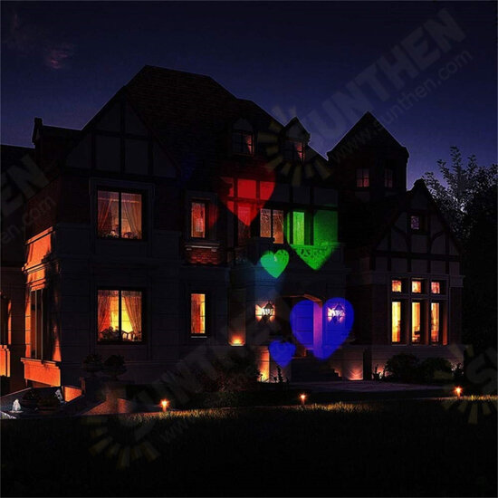 Halloween Projector Lamp Slide Show LED 16 Cards Christmas Outdoor Projection Lamp Multiple Usage Light For Home Garden Decor