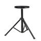 NAPortable Metal Projector Adjustable Desktop Tripod Stand with Round Tray Non-slip Feet Bracket for Projector Camera Webcam Cellphone