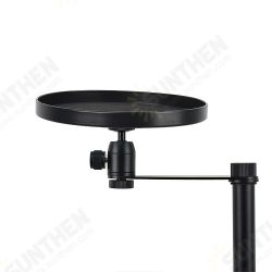 NAProjector Round Tray Tripod Stand Accessory Tray for Home Projector Theater Placement 3/8 Screw 1/4 Screw Universal Bracket Tray NAProjector Round Tray Tripod Stand Accessory Tray for Home Projector Theater Placement 3/8 Screw 1/4 Screw Universal Bracket Tray