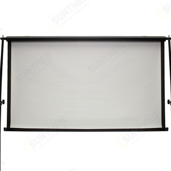 100inch 16:9 Projector HD Screen Portable Folded Front projection screen fabric with eyelets without Frame