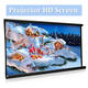 100inch 16:9 Projector HD Screen Portable Folded Front projection screen fabric with eyelets without Frame