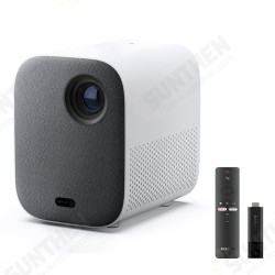 [Andoird 11] MI Smart Projector 2 5G Wifi Google Assistant Netflix YouTube 2GB RAM 8GB ROM Multi-Angle Auto-Keystone Correction Auto-focus Projector with TV Stick
