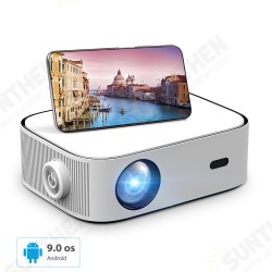[Android 9.0] YG550 1080P Projector 550ANSI Lumens 1+16GB Portable LED Video Home Theater Cinema LCD Smartphone Beamer EU Plug