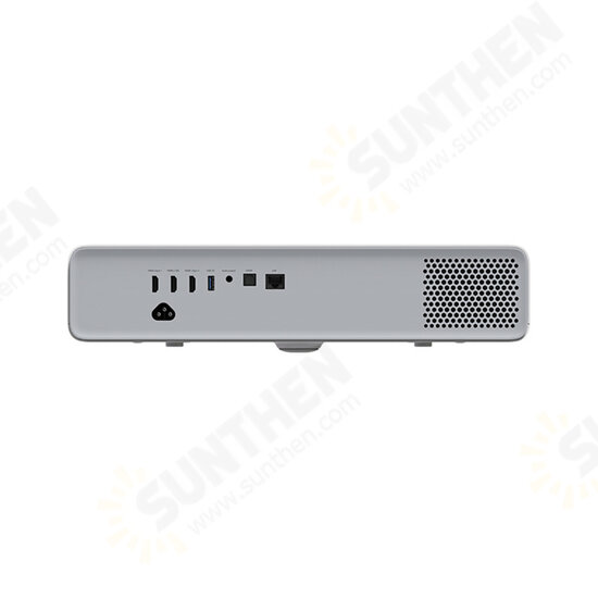 [Newest Version]Full Color Iaser Projector 1400 lumens LCoS 1080p Ultra Short Throw Triple Iaser Projector BT 5.0 MIUI TV