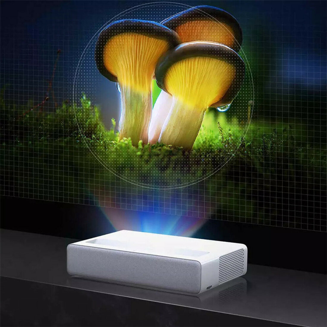 Newest Xiaomi Laser Cinema Full Color Projector 1400 ANSI Lumens WANOS ...
