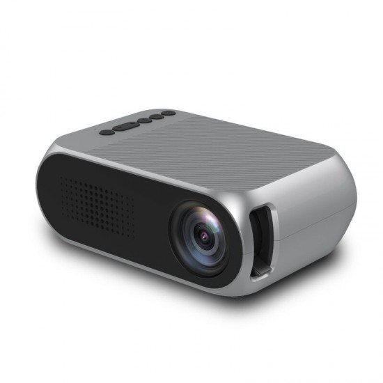 YG320 Mini LED Projector Built-in Battery Home Pico Projector Suit for Power Bank Outdoor Movie AV/SD/USB/HDMI