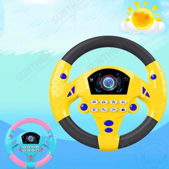 1 PC Learn and Play Driver Baby Steering Wheel Toddler Musical Toys with Lights Sounds