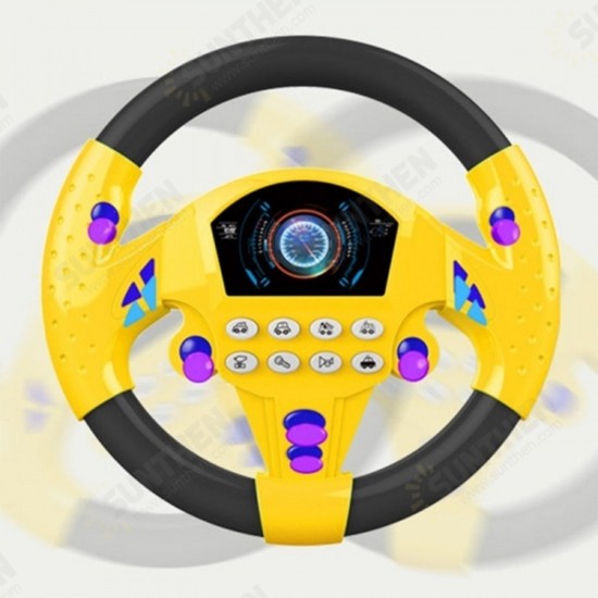 1 PC Learn and Play Driver Baby Steering Wheel Toddler Musical Toys with Lights Sounds