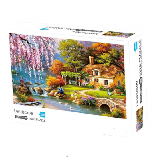 1000 Pcs Landscape Jigsaw Puzzle Unzip for Boys and Girls Indoor Toys