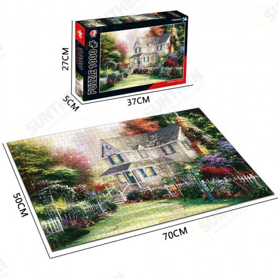 1000 Pieces Landscape Architecture Scene Series Decompression Jigsaw Puzzle Toy Indoor Toys